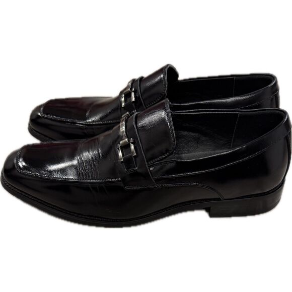 Stacy Adams Black Leather Horsebit Loafers – Men’s Size 10 - Picture 2 of 6